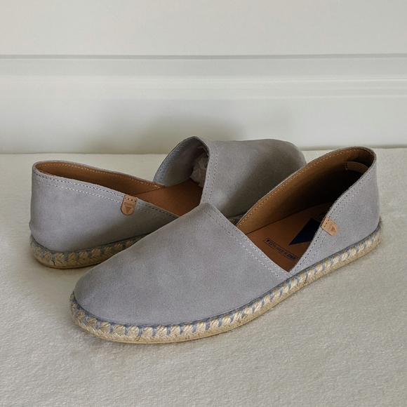 Verbenas Shoes - Verbenas Carmen Espadrilles Suede Grey 8/8.5 NWOT